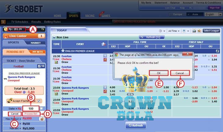 cara pasang taruhan sbobet online 3